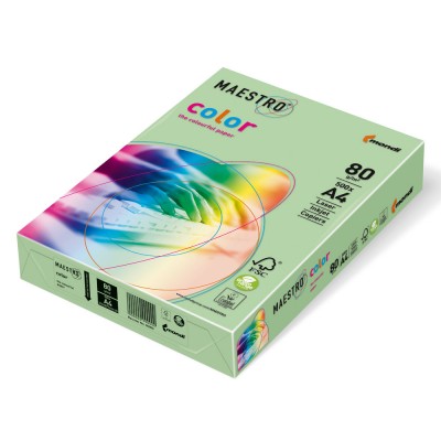 MAESTRO M.GREEN MG28 ЦВЕТЕН КАРТОН А4 ,160гр/м2, 250л. 